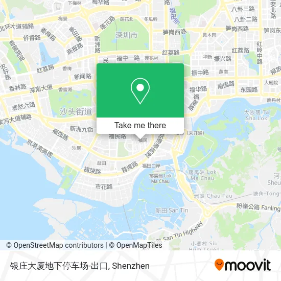 银庄大厦地下停车场-出口 map