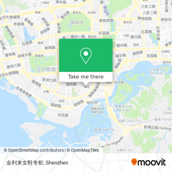 金利来女鞋专柜 map