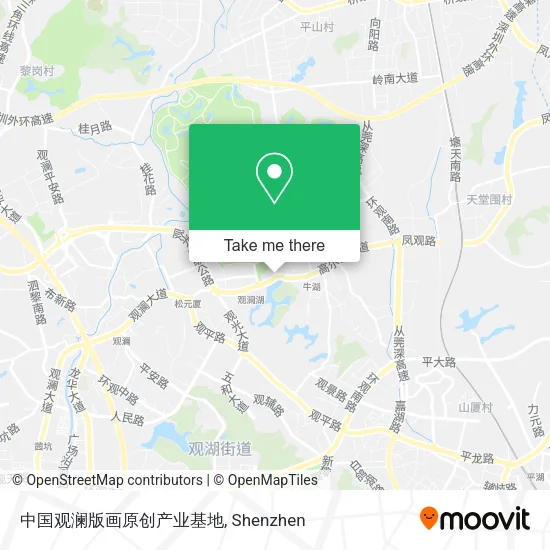 中国观澜版画原创产业基地 map