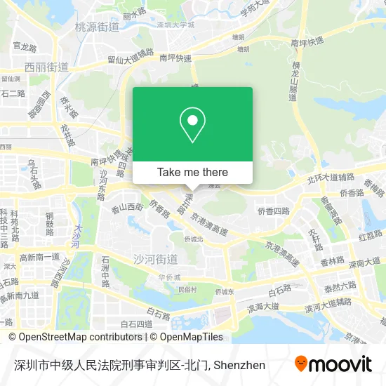 深圳市中级人民法院刑事审判区-北门 map