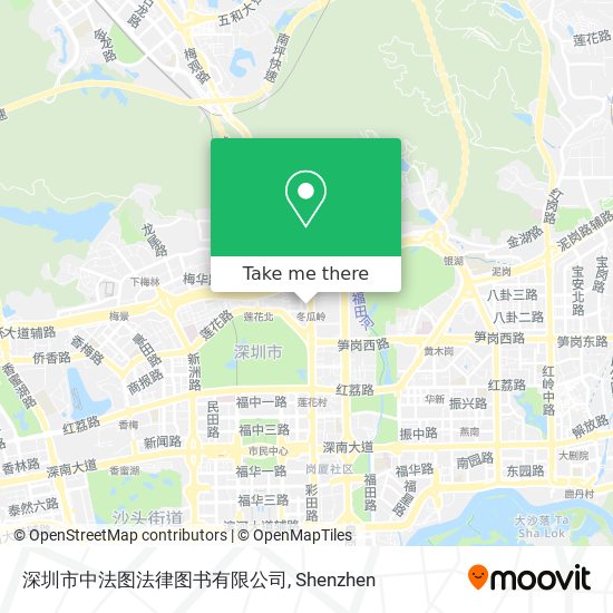 深圳市中法图法律图书有限公司 map