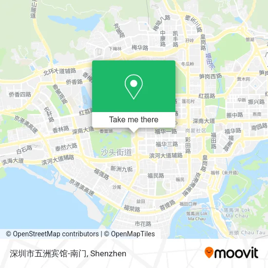 深圳市五洲宾馆-南门 map