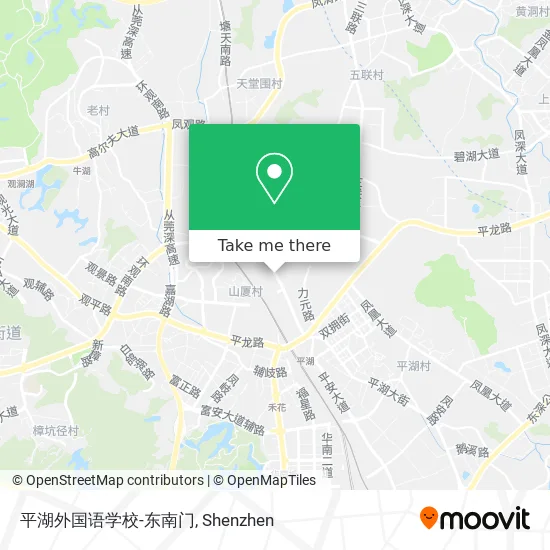 平湖外国语学校-东南门 map