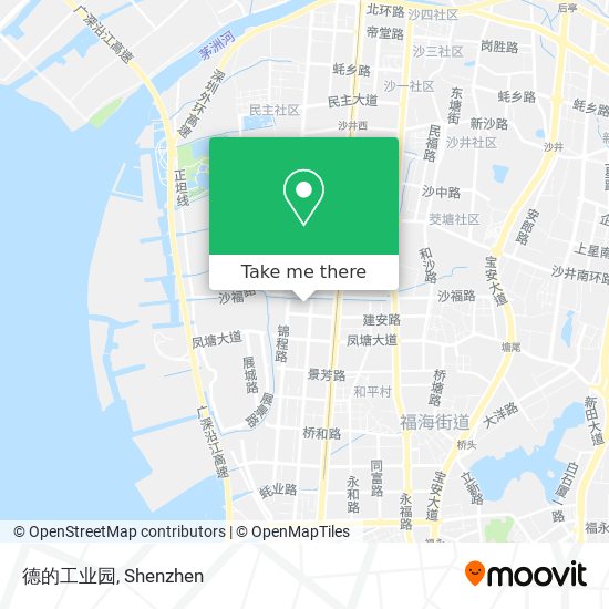德的工业园 map