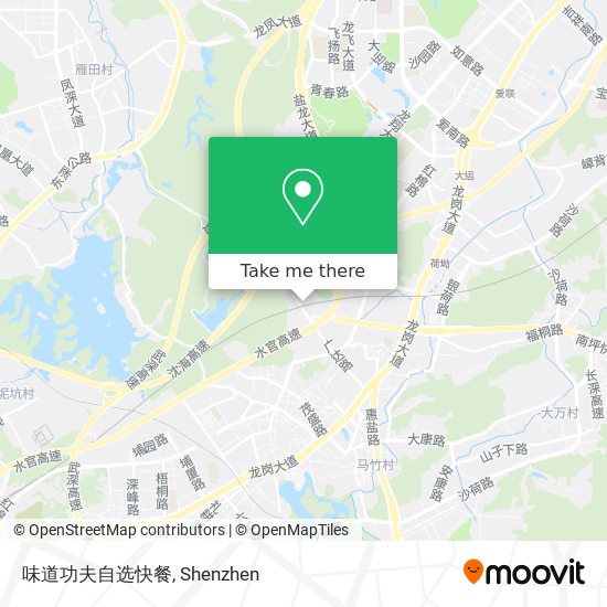 味道功夫自选快餐 map