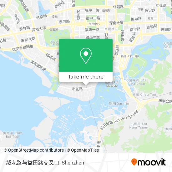 绒花路与益田路交叉口 map