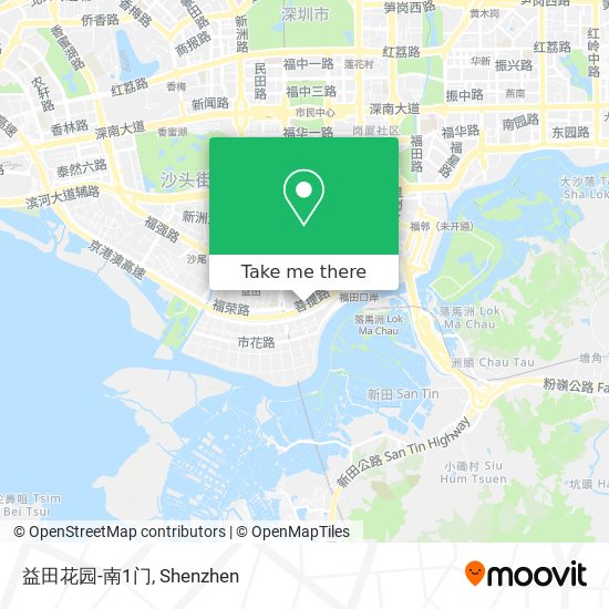 益田花园-南1门 map