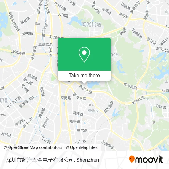 深圳市超海五金电子有限公司 map