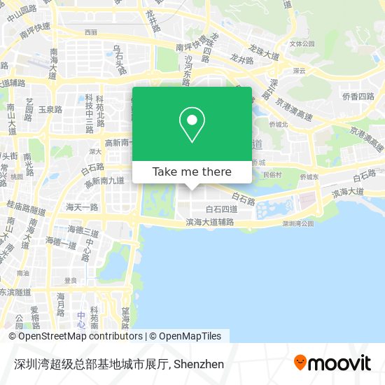 深圳湾超级总部基地城市展厅 map