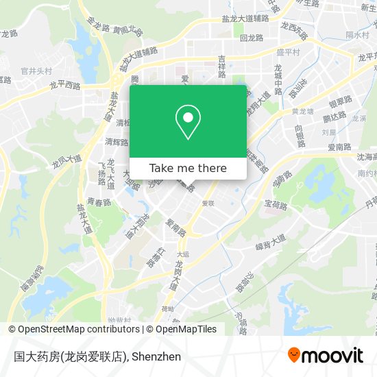国大药房(龙岗爱联店) map