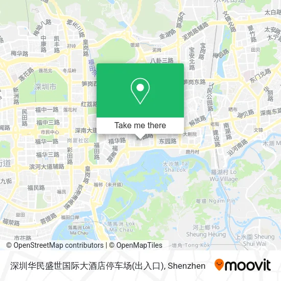 深圳华民盛世国际大酒店停车场(出入口) map