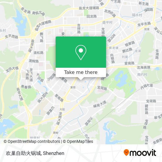 欢巢自助火锅城 map