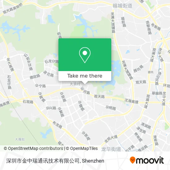 深圳市金中瑞通讯技术有限公司 map