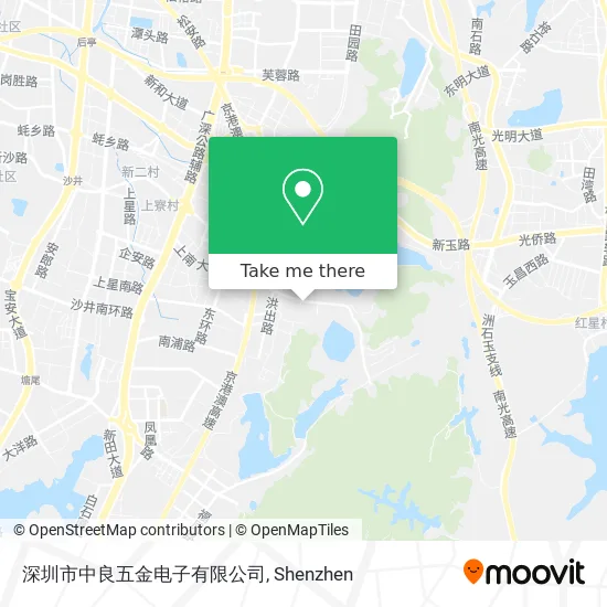 深圳市中良五金电子有限公司 map
