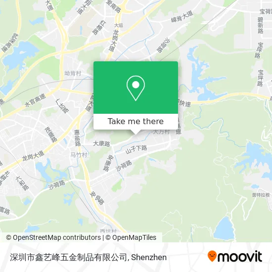 深圳市鑫艺峰五金制品有限公司 map