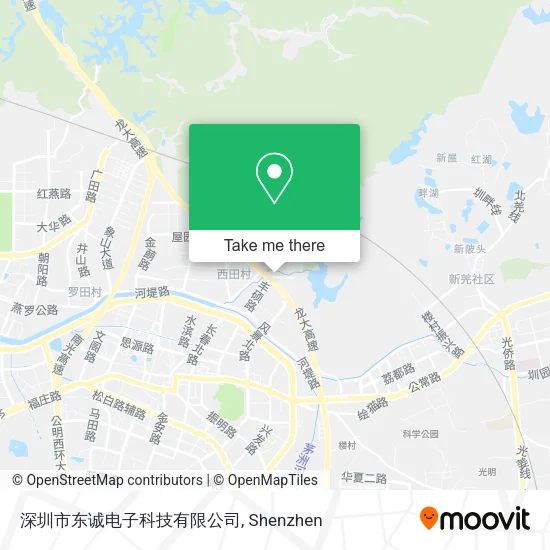 深圳市东诚电子科技有限公司 map