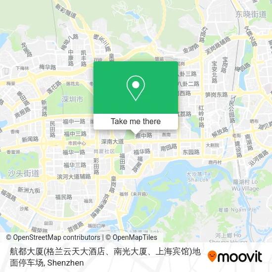 航都大厦(格兰云天大酒店、南光大厦、上海宾馆)地面停车场 map