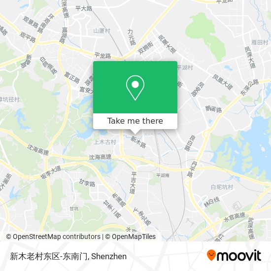 新木老村东区-东南门 map