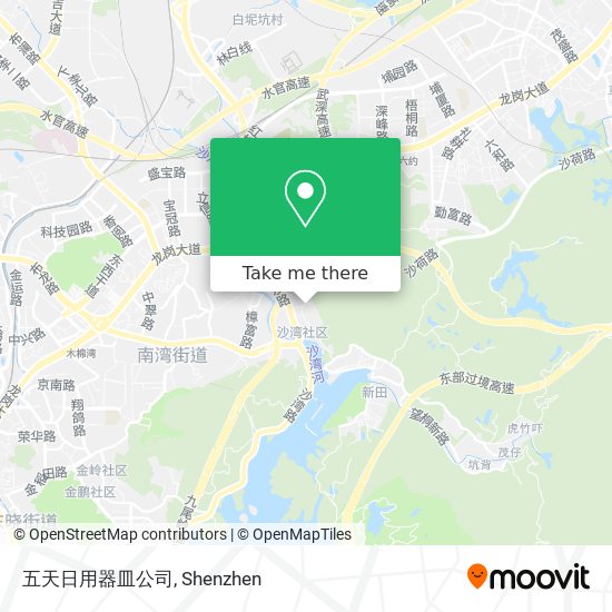 五天日用器皿公司 map