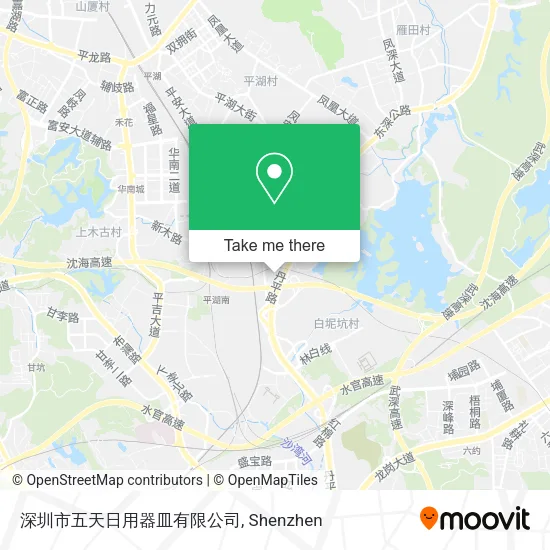 深圳市五天日用器皿有限公司 map