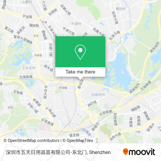 深圳市五天日用器皿有限公司-东北门 map