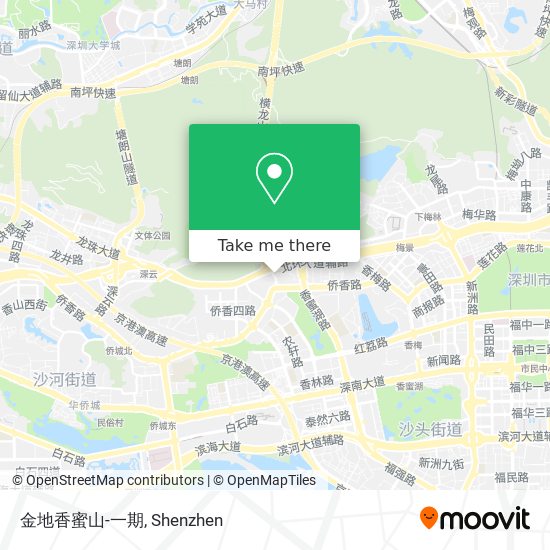 金地香蜜山-一期 map
