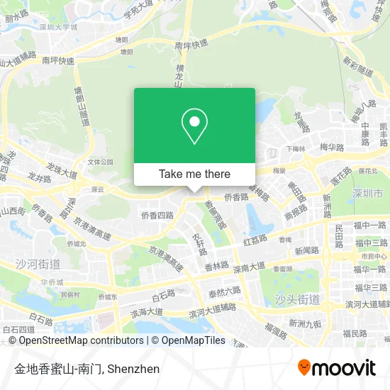 金地香蜜山-南门 map