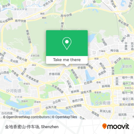金地香蜜山-停车场 map