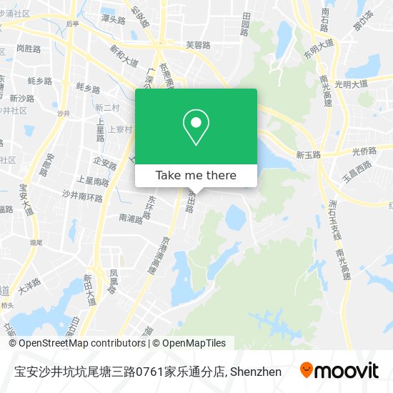 宝安沙井坑坑尾塘三路0761家乐通分店 map