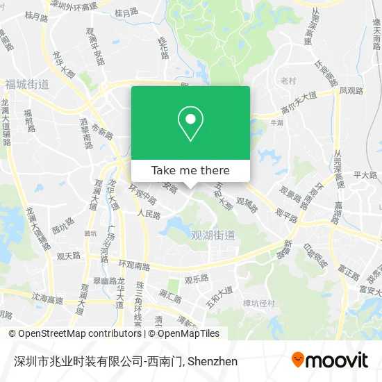 深圳市兆业时装有限公司-西南门 map