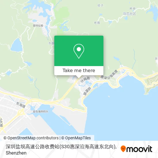 深圳盐坝高速公路收费站(S30惠深沿海高速东北向) map