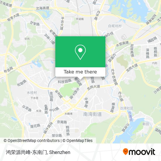 鸿荣源尚峰-东南门 map