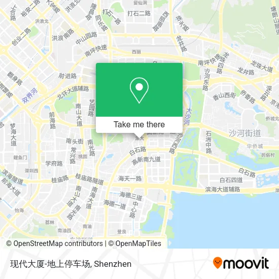 现代大厦-地上停车场 map