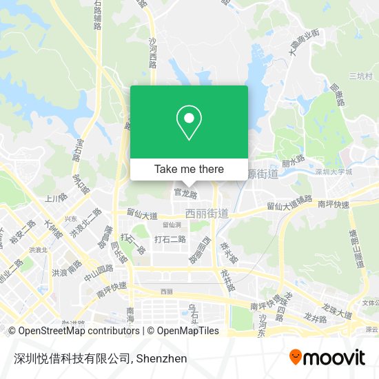 深圳悦借科技有限公司 map