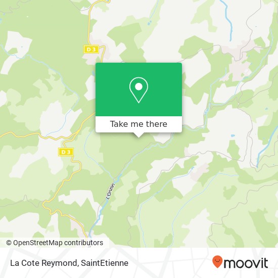 La Cote Reymond map