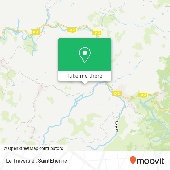 Le Traversier map