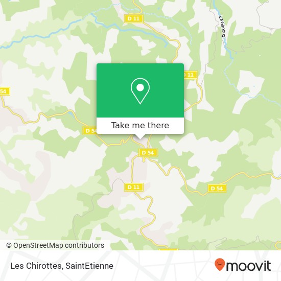 Mapa Les Chirottes