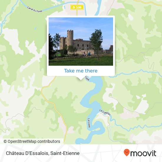 Mapa Château D'Essalois