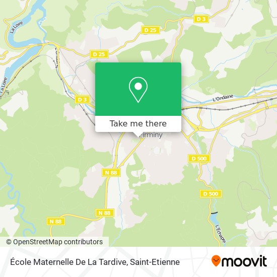 École Maternelle De La Tardive map