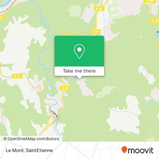 Mapa Le Mont