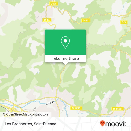 Mapa Les Brossettes