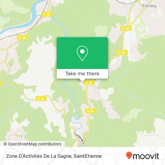 Mapa Zone D’Activités De La Sagne