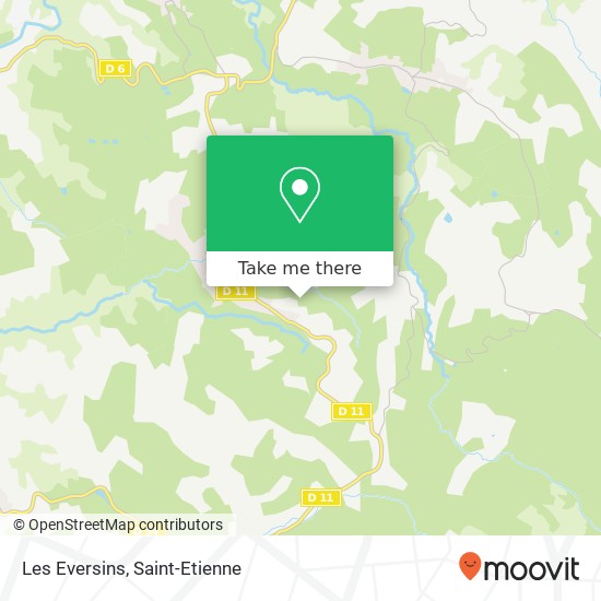 Les Eversins map