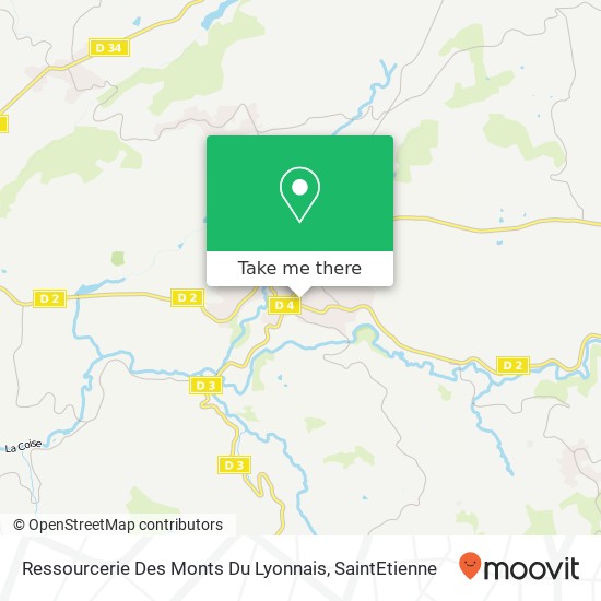 Mapa Ressourcerie Des Monts Du Lyonnais