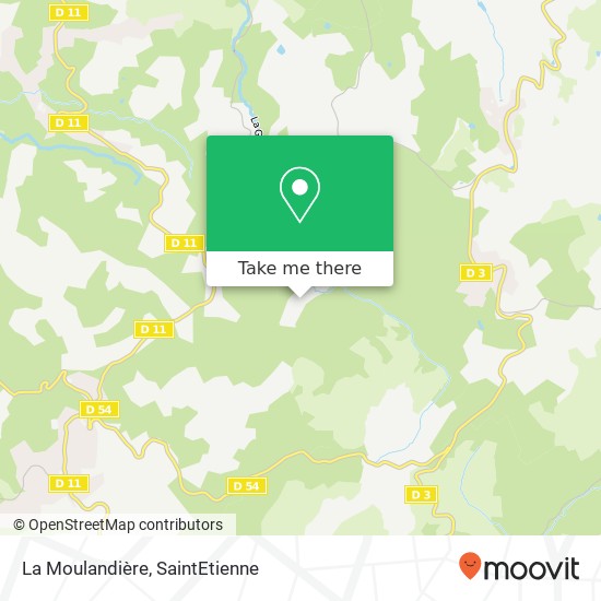 Mapa La Moulandière
