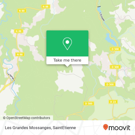 Mapa Les Grandes Mossanges