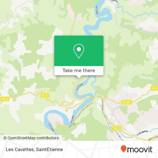 Mapa Les Cavettes