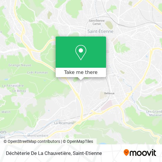 Déchèterie De La Chauvetière map