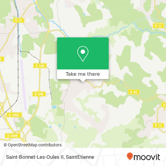 Mapa Saint-Bonnet-Les-Oules II
