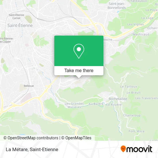 La Métare map